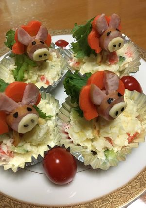 ♪ミニブタさんのハロウィンパーティ〜♪-レシピのメイン写真