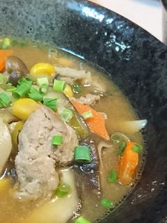 旬★きのこ★豚汁アレンジ【きのこ豚汁】♪-レシピのメイン写真