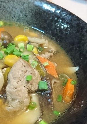 旬★きのこ★豚汁アレンジ【きのこ豚汁】♪-レシピのメイン写真