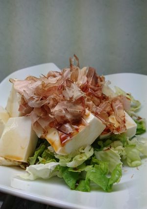 糖質制限☆レタサイと豆腐のサラダ-レシピのメイン写真
