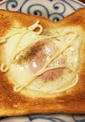 トースターで！簡単半熟目玉焼きトースト-レシピのメイン写真