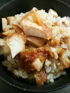 唐揚げの残りは炊き込みご飯♬鍋めんつゆ-レシピのメイン写真