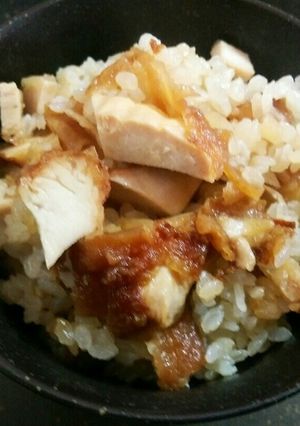 唐揚げの残りは炊き込みご飯♬鍋めんつゆ-レシピのメイン写真