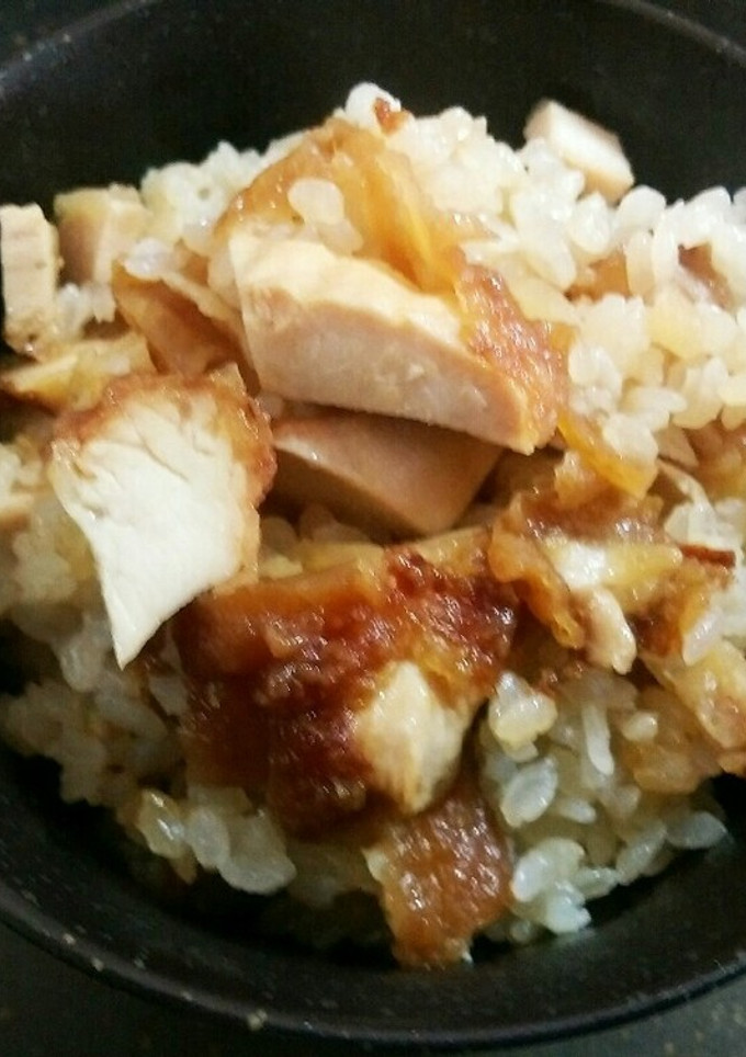 唐揚げの残りは炊き込みご飯♬鍋めんつゆ-レシピのメイン写真