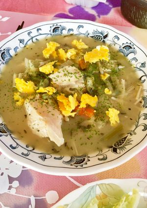 わける派！春菊えのきの鶏胸肉シチュー-レシピのメイン写真