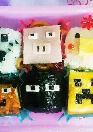 簡単☆マインクラフト キャラ弁☆-レシピのメイン写真