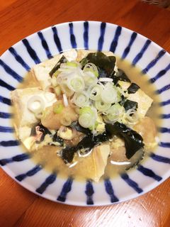 豆腐わかめお麩の卵とじ-レシピのメイン写真