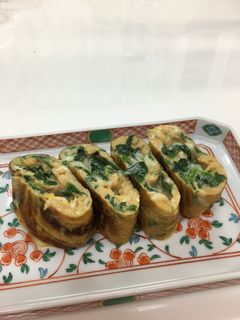 ほうれん草とチーズの甘ーい卵焼き♪-レシピのメイン写真