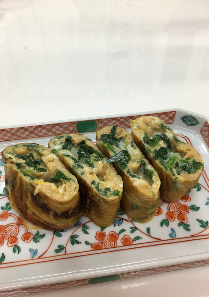 ほうれん草とチーズの甘ーい卵焼き♪-レシピのメイン写真