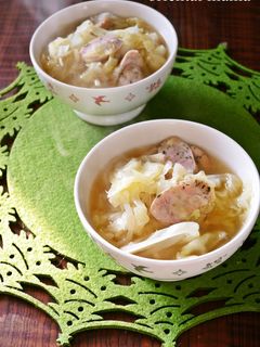 茅乃野菜だしdeキャベツを食べるスープ-レシピのメイン写真