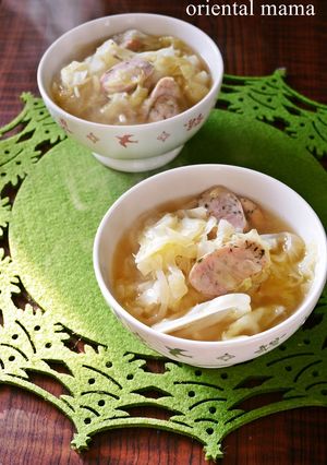 茅乃野菜だしdeキャベツを食べるスープ-レシピのメイン写真