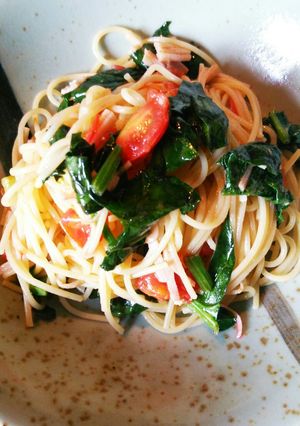 鶏肉ソテー後の油を使ってサラダパスタ♪-レシピのメイン写真