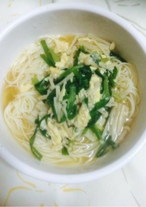 ニラ玉にゅうめん-レシピのメイン写真
