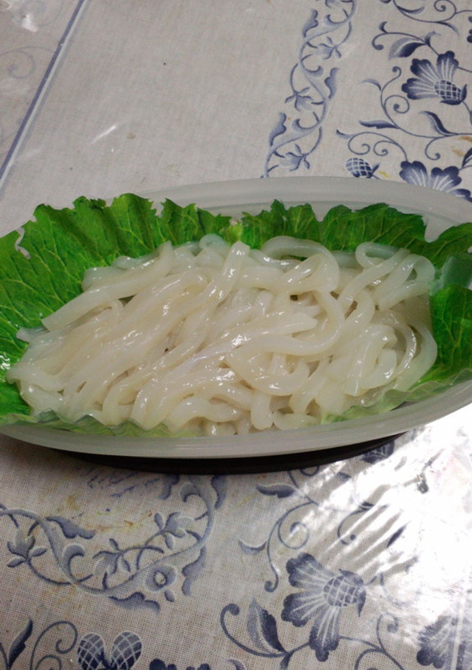 取れ立て生 イカで～イカそうめん-レシピのメイン写真