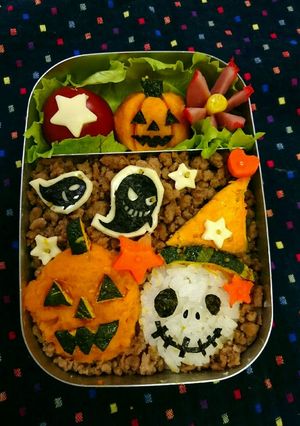 ハロウィン弁当☆カボチャづくし-レシピのメイン写真