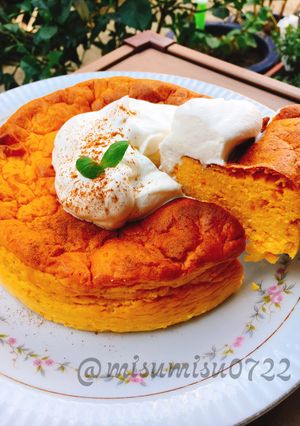 お砂糖なし南瓜のヨーグルトケーキ(動画有-レシピのメイン写真