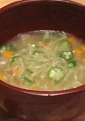 せんぎり大根と押し麦のスープ-レシピのメイン写真