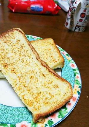 甘くないフレンチトースト-レシピのメイン写真