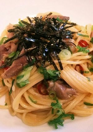★簡単♪砂肝と刻み葱のパスタ★-レシピのメイン写真