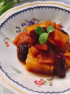 さつまいもとりんごの煮物-レシピのメイン写真