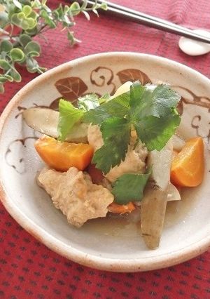 圧力鍋で簡単♪鶏むねと根菜の生姜味噌煮-レシピのメイン写真