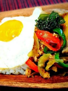 野菜たっぷり☺ヘルシーガパオライス♪-レシピのメイン写真