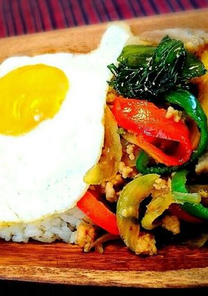 野菜たっぷり☺ヘルシーガパオライス♪-レシピのメイン写真