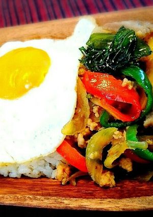 野菜たっぷり☺ヘルシーガパオライス♪-レシピのメイン写真