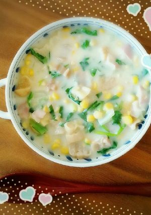 わける派　白菜とコーンのマカロニシチュー-レシピのメイン写真