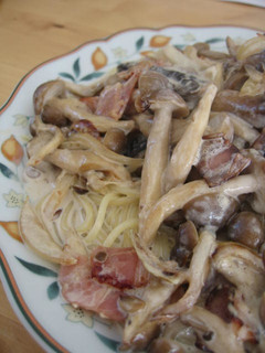 きのことペーコンのクリームパスタ-レシピのメイン写真