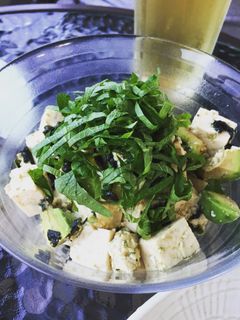 アボガドと豆腐の海苔わさび醤油和え-レシピのメイン写真