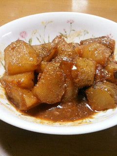 ヤーコンの揚げ味噌煮 山椒風味-レシピのメイン写真