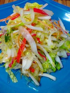 白菜と海草麺のヘルシーサラダ-レシピのメイン写真