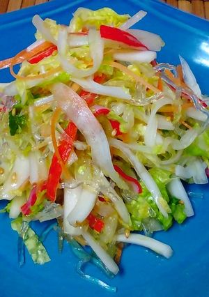 白菜と海草麺のヘルシーサラダ-レシピのメイン写真