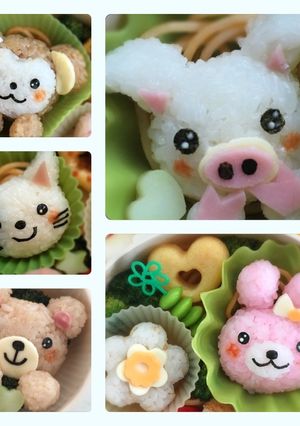 うちのアニマルおにぎり☆キャラ弁おにぎり-レシピのメイン写真