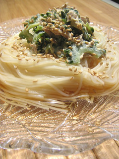 ゴーヤ&ツナマヨ☆ぶっかけそうめん-レシピのメイン写真