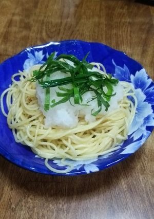 カリカリガーリックのおろしポン酢パスタ-レシピのメイン写真
