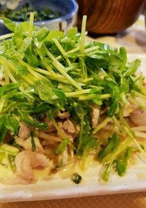 シャキッ♪豆苗と温しゃぶ豚のおかずサラダ-レシピのメイン写真