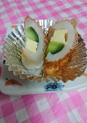 お弁当。竹輪にきゅーりチーズ-レシピのメイン写真
