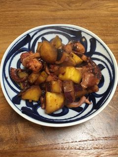 タコとさつまいもの甘辛煮-レシピのメイン写真