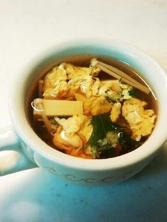 簡単ホッコリ!豆腐とえのきのかき玉汁♪-レシピのメイン写真