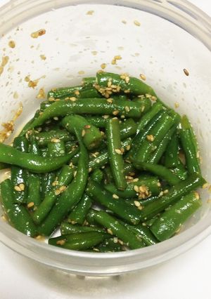 楽なさやいんげんの胡麻和え-レシピのメイン写真