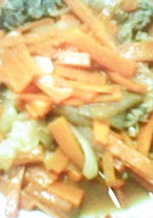 白菜✖人参✖玉ねぎの炒め煮-レシピのメイン写真