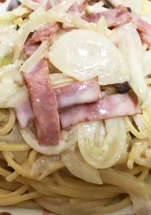 クリームパスタ-レシピのメイン写真