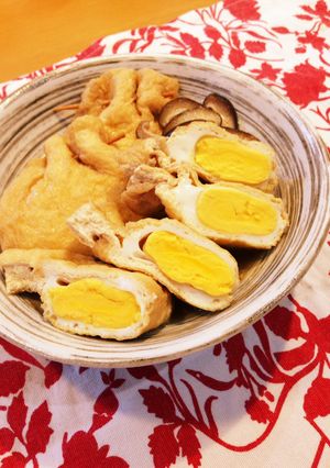 子どもも大好き♡油揚げのたまご巾着-レシピのメイン写真