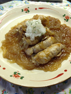 あごだしつゆで白滝肉巻き-レシピのメイン写真