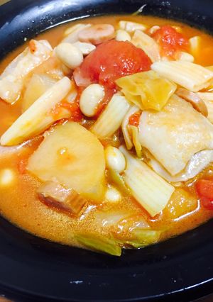 簡単!トマト缶の具だくさんミネストローネ-レシピのメイン写真
