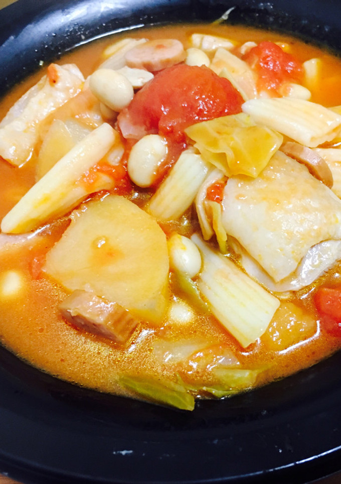 簡単！トマト缶の具だくさんミネストローネ-レシピのメイン写真