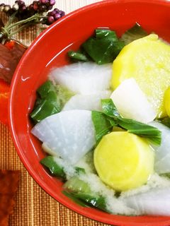 秋ですね*さつまいもと大根のお味噌汁-レシピのメイン写真