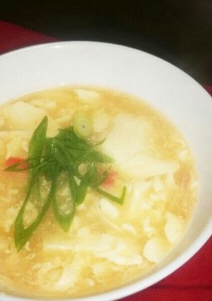 とろほっこり みそキムチの豆腐スープ-レシピのメイン写真